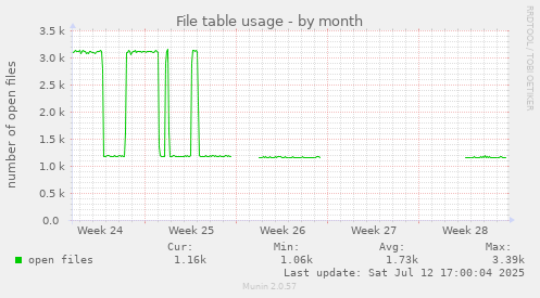 File table usage