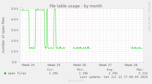 File table usage